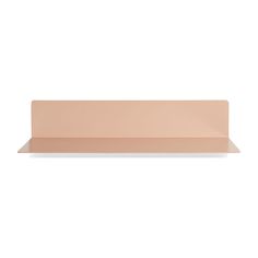 an empty shelf on a white background