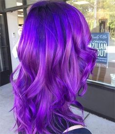 Playing With Purple: Image Gallery of Gorgeous Purple Hair Color - Hair Color - Modern Salon Bright Purple Hair, Neon Hair, Violet Hair, Beautiful Hair Color