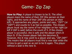 a game - zip zap player to play a player is chosen to be the other player