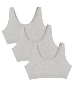 Fruit of the Loom® Women's Tank Style Sports Bra, Style 9012, 3-PackThe Fruit of the Loom® Woman's Tank Style Sport Bra is a smart addition to anyone's wardrobe. Whether you're wearing it for leisure or for the gym, this soft cotton sport bra keeps you supported while keeping a smooth appearance. An active lifestyle requires a brand that can give support and comfort. Fruit of the Loom® has been a leader in affordable undergarments for more than 160 years. Our Unconditional Guarantee insures that 20s Fashion, Cotton Sports Bra, Gym Bra, Comfy Bra, Cotton Bras, Bra Brands, Lounge Lingerie, Cotton Pullover, Sport Bra