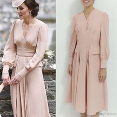 Kate Middleton Bridesmaid dress/ Nude pink Dress/ Pippa | Etsy Bridesmaid Dress Nude, Vestidos Kate Middleton, Nude Pink Dress, Blush Bridesmaid Dress, Pippa Middleton Wedding, Pippa Middleton Style, Princess Kate Style, Middleton Wedding, Custom Wedding Gown