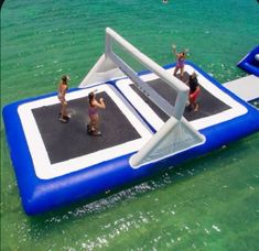 Not my pic Summer Pool Floats, Water Volleyball, Cute Pool Floats, Beach Volleyball Court, Volleyball Court, Lake Fun, Desain Buklet, Lake Food Ideas Summer