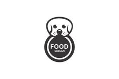 Dog Food Logo Design, Dog Food Logo, Bowl Logo, Food Mockup, Food Template, Clever Logo