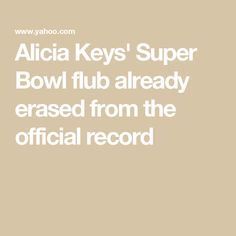 the official key's super bowl flub already erases from the official record