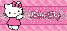 a hello kitty wallpaper with the word hello kitty on it