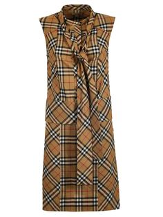 Burberry Vintage Check Dress - Antique Yellow Fashion Designers, Burberry Vintage, Check Pattern