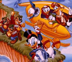 an image of donald duck and friends on the cover of disney's mickey mouse movie