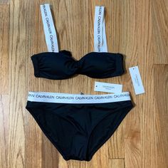 Calvin Klein Logo Bikini. Top Size Xs. Bottom Size Small. Never Worn, New With Tags Bathing Suits, Swimming, Calvin Klein, Calvin Klein Black, Womens Calvin Klein, Beach Life, Bathing Suit, Womens Swim, Perfume Bottles