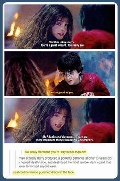 harry potter and hermih are in the same scene