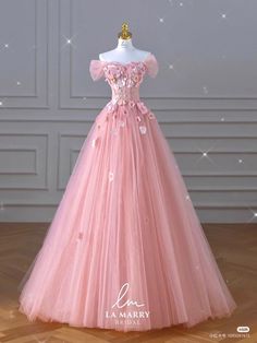 Pink Prom Dresses Princess, Pink Princess Dress Fairytale, Fairy Prom Dresses, Puffy Prom Dresses, Debut Gowns, Debut Dresses, Pink Princess Dress, Princess Vibes