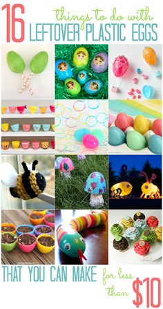 easter crafts and activities for kids to do with leftover plastic eggs