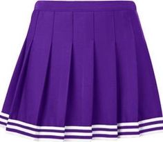 Pleated tailgating skirt so light-weight and high quality you won't want to take it off! Dance the tailgate away and cheer your team on all day long in this comfortable yet trendy cheer skirt! *NOTE: this skirt isn't just for cheerleaders, it's for girls who LOVE their school!* Looks perfect and game-day ready paired with our classic daisy halter! Double knit. Pair with lo + jo tube top or lo + jo corset bandeau to complete the look! SIZE CHART: Women's Skirt Waist Measurements Size: XS SMALL ME School Skirt Outfits, Purple Skirts, Purple House, School Skirt, Cheerleading Outfits, Purple Skirt, Color Lila, Women's Skirt, Dance Skirt
