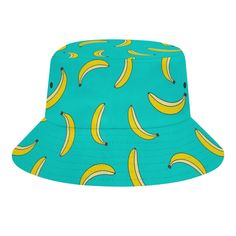 PRICES MAY VARY. 【COMFORTABLE AND BREATHABLE】: Banana print pattern bucket hat is made Of 100% polyester. soft and comfortable, lightweight and breathable; Suitable for each seasons, Especially for summer keeping you cool. 【ONE SIZE & FASHION PATTERNS】 Circumference: 22-22.8 Inch/56-58 Cm; Brim: 2.8 Inch/7 Cm; Height: 3.1 Inch/8 Cm. One size fits most adults. Easy to foldable, packable and save room, Super convenient to carry. It will keep perfect even you fold and store it in the corner of your Bucket Hat Looks, Banana Beach, Cute Banana, Fisherman's Hat, Fashion Patterns, Banana Print, Summer Cap, Travel Summer, Hat For Women