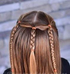 Hair Ideas For Kindergarten, Simple Wacky Hair Day Ideas, 90s Kids Hairstyles, Kids Braided Ponytail Hairstyles, Quick Girls Hairstyles Kids, Preschool Hairstyles, Hair Videos Tutorials Easy, Picture Day Hair