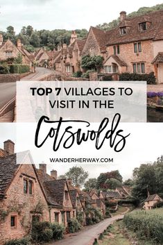 the village in cotswoods with text overlay that reads top 7 villages to visit