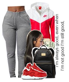 "Thirsty || PARTYNEXTDOOR" by heavensincere ❤ liked on Polyvore featuring NIKE and MICHAEL Michael Kors Nike Outfits, Outfits Escuela, Mode Kylie Jenner, Chill Outfits, Cute Swag Outfits, Teenager Outfits