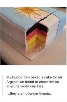 a cake that has been made to look like it is in the shape of a german flag