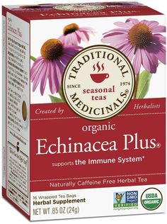 traditional medicine organic echinacea plus tea