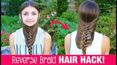 HAIR HACK: DIY Reverse Braid in Under 2 Minutes! | Life Hacks | Cute Gir... Milkmaid Braid Short Hair, Hairstyles Hacks, Primrose Everdeen, Reverse Braid, Tutorial Hairstyles, Braided Crown Hairstyles, Hair Hack, Cool Hairstyles For Girls, Instagram Hacks