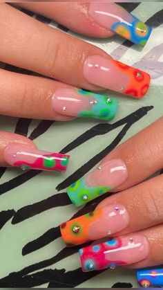 Cute Y2k Acrylic Nails, Nail Design Stiletto, Nail Design Glitter, Aesthetic Tattoos, Edgy Nails, Nails Summer