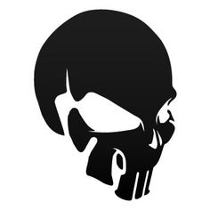 Skull Punisher, Write A Business Plan, Skull Decal, Skull Artwork, Stencil Templates, Airbrush Art