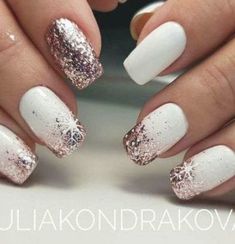 Glitter Christmas Nails, Christmas Nails Winter, Nail Art Christmas, January Nails, Kiss Nails, Nails Winter, May Nails