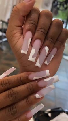 Black And White Nails Tapered Square, Long Almond Shaped Nails Acrylics, Baddie Simple Nails Acrylic, Neutral Long Nails Acrylic, Modern French Tip Acrylic Nails, Plain Cute Acrylic Nails, Long Acrylic Nails Freestyle, Vacation Nails Square Long, Minimalist Acrylic Nails Square