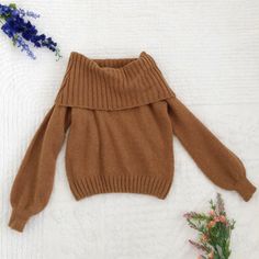 Brown Forever21 Knit Off The Shoulder Sweater Off The Shoulder Sweater Chunky Knit Sweater Size M But Can Fit A Size Small For Oversized Look Also New With Tags Never Worn In Great Condition Brown Off The Shoulder Top, Oversized Off The Shoulder Sweater, Sweater Off The Shoulder, Sweaters Brown, Sweater Chunky, Off The Shoulder Sweater, Chunky Knit Sweater, Forever 21 Sweater, Chunky Knits Sweater