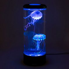 a lamp that has some kind of jellyfish in it