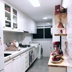 the kitchen is clean and ready for us to use