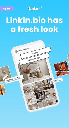 an image of a phone screen with the text linkin bio has a fresh look