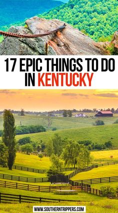 17 Epic Things to do in Kentucky Best Small Towns In Kentucky, Kentucky Tourism Things To Do, Kentucky Things To See, Kentucky Tennessee Road Trip, Ky Vacation Ideas, Horseback Riding In Kentucky, Places To Go In Kentucky, Things To Do Kentucky, Kentucky Day Trips Bucket Lists