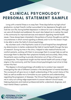 a paper with the words,'medical psychology personal statement sample '