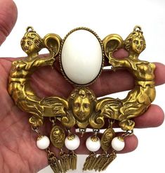 Art Nouveau Brass Lady Statement Necklace plaque Huge 26" | eBay Figural Jewelry, Ancient Jewellery, Deco Jewelry, Art Deco Jewelry, White Beads, Antique Jewelry, The White, Art Inspo, Bracelet Watch