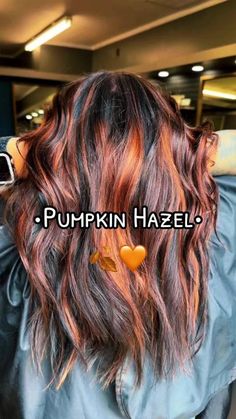 Fall Hair No Bleach, Colored Hair Medium Length, Woman’s Fall Hair Color, Caramel And Copper Hair, Dark Two Tone Hair, Crazy Hair Colors For Brunettes, Cute Hair Colors For Fall, Drastic Fall Hair Color