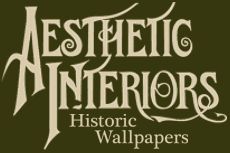 the logo for aesthetic interior's historic wallpapers