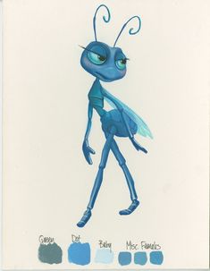 Ant Character Design, Ant Cartoon, A Bugs Life Characters, Disney Camping, Bugs Life, Disney Belle, Animal Book, Cute Cartoon Animals