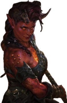 Karlach Fanart, Half Orc Female, Baldur's Gate 3, Baldurs Gate, Heroic Fantasy, Baldur's Gate, Dungeons And Dragons Characters, Video Game Art, Medieval Fantasy