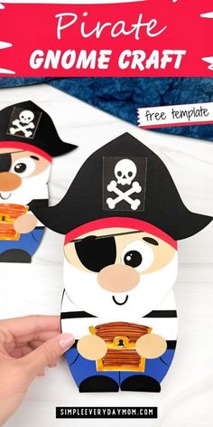 this pirate gnome craft is perfect for kids to make it looks like they are ready to play