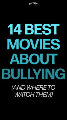 Though kids can become victims of bullying or cyber bullying, the same can be said for adults. If you've been lucky enough to never experience the types of bullying throughout your life, these movies about bullying will give you a taste of that reality. Mean Girls, Guy Friends, Best Movies, School Dances, Great Stories, Everyone Knows