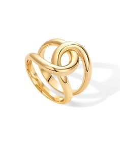 PRICES MAY VARY. Elevate your style with our unique chunky interloop ring, crafted for both comfort and versatility. The design features a band that is 3mm wide that interlocks expanding to a total width of 16mm. Ideal for everyday elegance or special occasions, it adds a touch of sparkle to any outfit, this ring strikes the perfect balance between elegance and statement. Crafted with love, our ring features 14k yellow gold plating that is 100% nickel, cadmium, lead-free, and hypoallergenic maki Vermeil Earrings, Dangle Necklaces, Toggle Bracelet, Jewelry Images, Ring Sizes, Bracelet Collection, Ring For Women, Stackable Rings, Womens Jewelry Rings