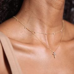 This 14K Gold Diamond Cross Necklace is the perfect everyday Piece. Diamond: 0.25ct (G color SI1 Clarity) Natural Diamonds Available in: 14K Yellow, White, and Rose gold Cross Measurements: 1/2" Inch long 1 Centimeters wide Chain Length Available: 16" to18" inches Made in New York City Made to order: please allow 5-10 days to process your order Gold Diamond Cross Necklace, Diamond Cross Necklace Gold, Diamond Cross Necklace, Diamond Cross Necklaces, Diamond Cross, Gold Cross, Pretty Jewellery, Chain Styles, Chain Lengths