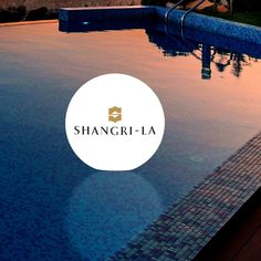 an empty swimming pool with the word shanghai - la on it's bottom corner