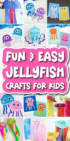 fun and easy jellyfish crafts for kids that are perfect to do with the little ones