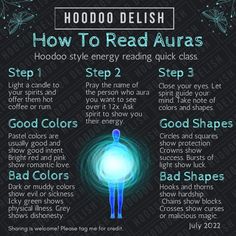 how to read auras for beginners with step by step instructions and pictures on the page