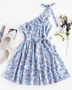 $24.76 USD Mini Dresses, Layered Dress, Cute Clothes For Women, Mini Dress Casual, Sea Blue, Teenage Fashion Outfits, Girly Outfits, Teen Fashion Outfits