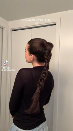 Easy Hairstyle, Braided Hair Tutorial, Hairstyles For Layered Hair, Work Hairstyles, Hair Up Styles, Hairdo For Long Hair, Long Braids, Artistic Hair