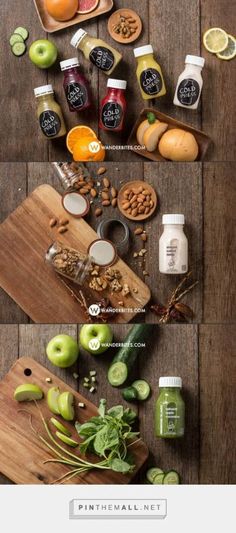 an image of various fruits and vegetables on a wooden table with text overlaying it