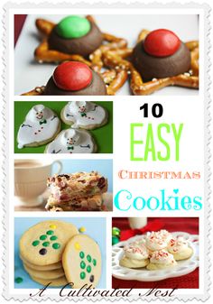the top ten easy christmas cookies for kids and adults to make in their own kitchen