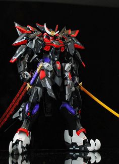 MG 1/100 Blitz Gundam Samurai Custom Build - Gundam Kits Collection News and Reviews Figurine, Gundam Collection, Gundam Astray, Armored Core, Sci Fi Models, Cool Robots, Arte Robot